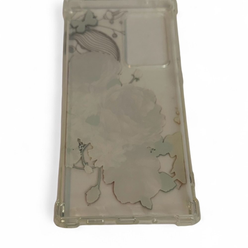Samsung Note 20 Ultra Compatible -Transparent Floral Rose Case - Picture 2 of 3